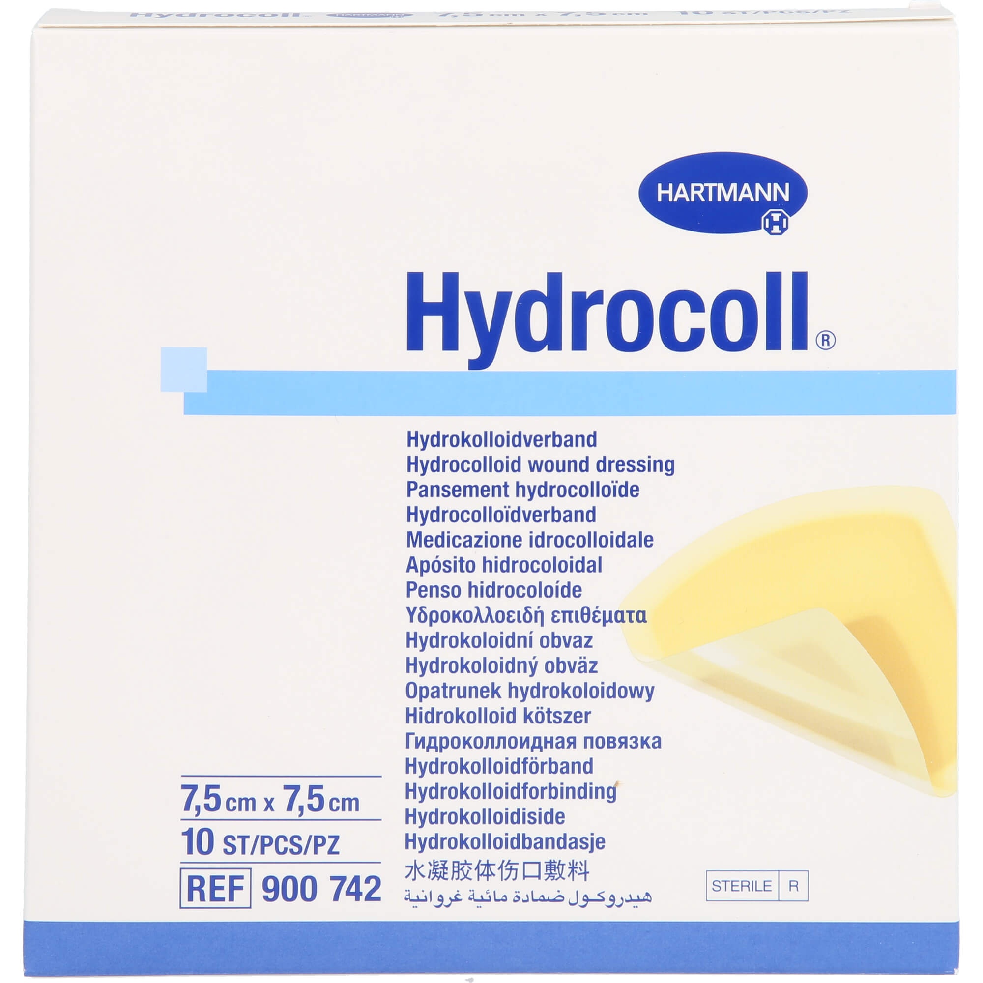 Hydrocoll Wundverband 7.5x7.5cm 10 ST