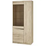 Möbel Kraft Vitrine ¦ holzfarben ¦ Maße (cm): B: 86 H: 196 T: 40