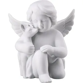 Rosenthal Engel mit Bambi Weiss Matt 10 cm