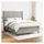 vidaXL Boxspringbett mit Matratze Hellgrau 140x200 cm Stoff