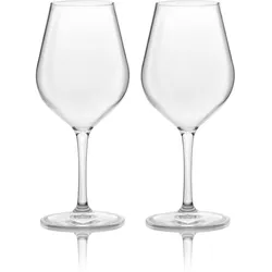 BRUNNER Weingläser Set Classic Camping Reise Wein Glas Bruchfest AntiSlip 530 ml