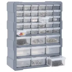 Multi-Schubladen-Organizer 4 | vidaXL : Farbe - Grau