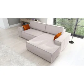 mebloland Ecksofa TOR mit Schlaffunktion. Farbe: Dove. - Grau