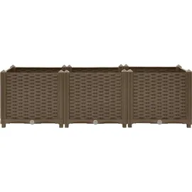 vidaXL Hochbeet 120 x 40 x 28,3 cm Braun