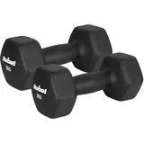 rebel electro Kurzhanteln Gusseisen Neopren 2x7 kg schwarz