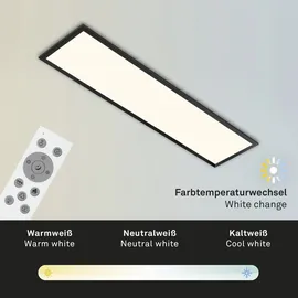 Briloner LED Panel 100 x 25 x 7 cm schwarz