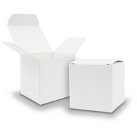itenga Geschenkpapier itenga V69 25x Würfelbox aus Karton 5x5cm weiß Gastgeschenk