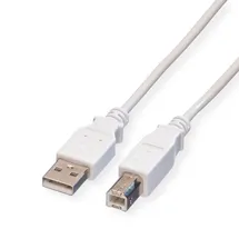 Value USB-A auf USB-B 4,5 m Weiß