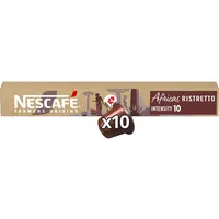 NESCAFÉ Farmers Origins Africas Ristretto für NESPRESSO (1 x 10 Kapseln)