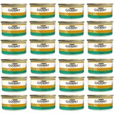 GOURMET Gold Nassfutter Pastete mit Kaninchen für Katzen 24x85 g