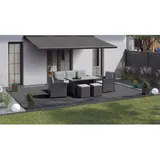 Eurostone Terrassenplatte Feinsteinzeug Manhatten 60 x 60 x 2 cm schwarz