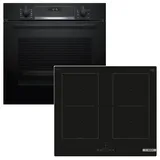 Bosch Backofen-Set EcoClean mit Induktionskochfeld PowerBooster autark 60 cm