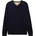 V-Ausschnitt-Pullover Blau L