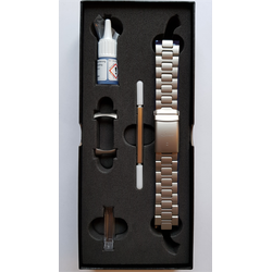 Sinn Edelstahl TEGIMENT perlgestrahlt Edelstahlarmband tegimentiert für 757/857/U1/U2/UX 22mm BM7570102S - silber