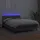 vidaXL Boxspringbett mit Matratze & LED Grau 140x190 cm Kunstleder