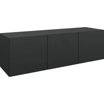 borchardt Möbel Lowboard BORCHARDT MÖBEL "Vaasa", schwarz (schwarz matt), B:114cm H:35cm T:35cm, Spanplatte, Sideboards, Lowboard, Breite 114 cm, nur hängend