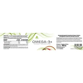 Peak Performance PEAK Omega-3+ - 60 Kapseln I Fischöl I Softgelkapseln I hochkonzentriertes EPA und DHA I Triglycerid (TG) - Form I hohe Bioverfügbarkeit
