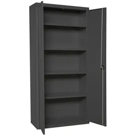 Proregal Stahlschrank Metall 100x180x40 cm Anthrazit 4 Fachböden