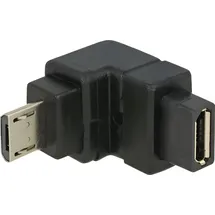 DeLock USB 2.0 Adapter Micro-B auf Micro-B Schwarz