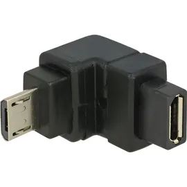 DeLock USB 2.0 Adapter Micro-B auf Micro-B Schwarz