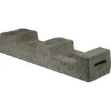 Schake Bauzaunfuß aus Beton, Länge: 690 mm, Höhe 130 mm, Breite 180 mm mit 4 Löchern (Ø 42 mm) 25 kg