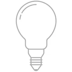 Leuchtmittel Faden-LED Tropfenlampe NPS klar transparent, 7.5 cm