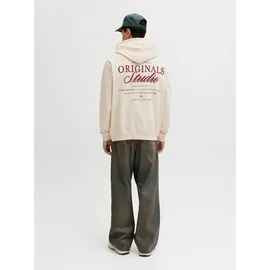 JACK & JONES Hoodie mit Print Weiß L