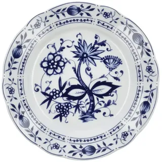 Kahla Rossella Zwiebelmuster Speiseteller 23,5 cm | Essteller mit Zwiebelmuster Dekor aus Porzellan