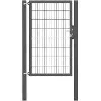 GAH Alberts Alberts Einzeltor Flexo Plus mit Zubehör | verschiedene Breiten und Höhen | Pfostenstärke 100 x 100 mm | anthrazit Breite 100 cm | Höhe 160 cm