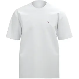 TRIGEMA T-Shirt "TRIGEMA Classic Tee", Jungen, Gr. M, weiß, Single Jersey, 100% Baumwolle, Basic, lang, Rundhals, Shirts T-Shirt
