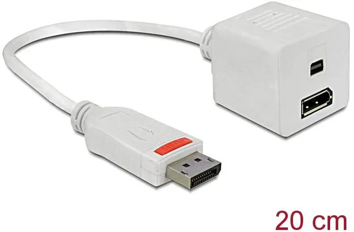 Delock Adapter Display Port Stecker 1.2 -> mini DisplayPort/DisplayPort Buchse