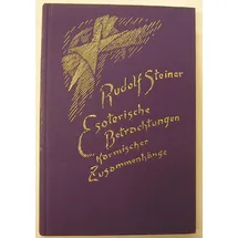 Rudolf Steiner Verlag Esoterische Betrachtungen karmischer Zusammenhänge,
