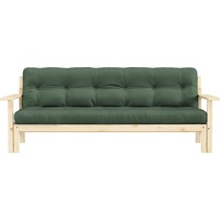 Karup Design Schlafsofa Unwind, Mit Holzstruktur, inkl. Futonmatratze, Liegefläche 130x190 cm grün