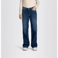 MAC Dream Wide Leg Jeans in Cobalt Authentic Waschung-D38