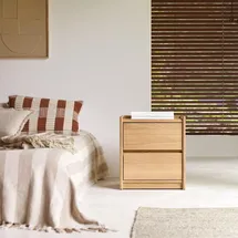 Tikamoon Nachtschrank Arto 0 x 0 x 0 cm Braun