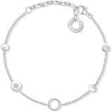 Thomas Sabo Damen-Charm-Armband Perlen 925er Sterlingsilber