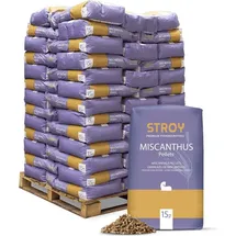 STROY Miscanthus Pellets Einstreu 15kg x 65 Sack 975kg Palette