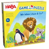 HABA Game Meets Puzzle - Wo leben Löwe & Co.?