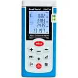Peaktech Profi Laser- Entfernungsmesser 0.05 m bis 40 m - Distanzmessgerät mit hoher Präzision und Flächenberechnung, 1 Stück, P 2800A
