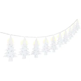 goobay LED Lichterkette 10er Tannenbaum 1 m Transparent Warmweiß