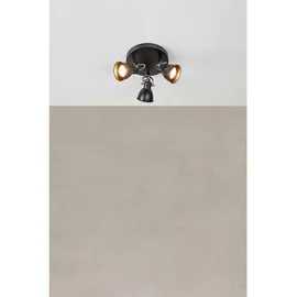 Markslöjd Mion 3 rund schwarz Metall 18 cm