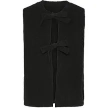 Pieces Strickweste in Schwarz | M