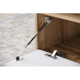 P & B Couchtisch Narobi-II ca. 90x45x55 cm, Eiche/Weiß