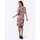 Lady Etuikleid Druckkleid Rot 52