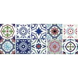 COOL-i ® Fliesenaufkleber, 10 stück PVC Fliesenaufkleber, Selbstklebende (10x10 cm, 15x15 cm) 15 cm