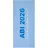 Egeria ABI 2026 Strandtuch 75 x 180 cm blau