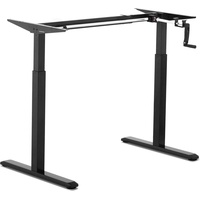Fromm & Starck Höhenverstellbares Schreibtischgestell - manuell - 70 kg - schwarz