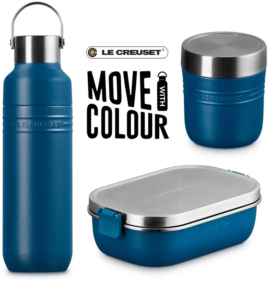 Le Creuset On the Go Teens-Set To-Go Deep Teal 3-tlg.