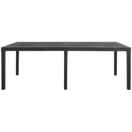 PROGARDEN Gartentisch Ausziehbar 150-220 x 90 x 72 cm Anthrazit