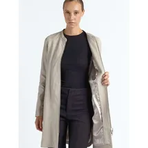Maze Damen, Ledermantel 4202040 Greige 3XL - 3XL